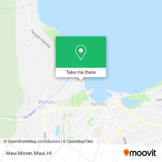 Maui Mover map