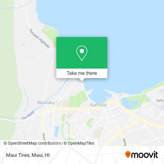 Maui Tires map