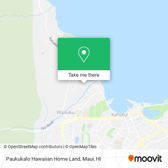 Paukukalo Hawaiian Home Land map
