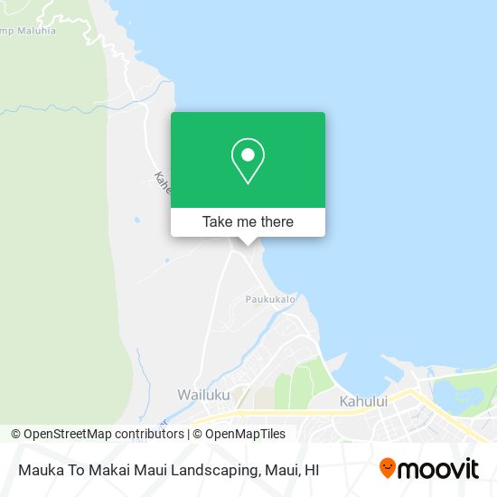 Mauka To Makai Maui Landscaping map
