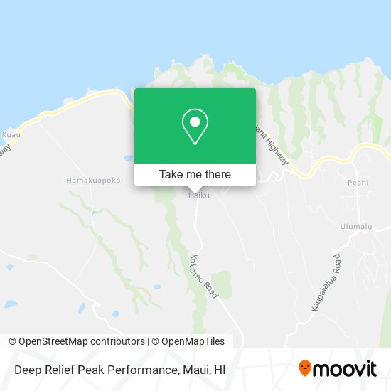 Deep Relief Peak Performance map
