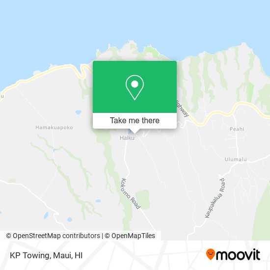 KP Towing map