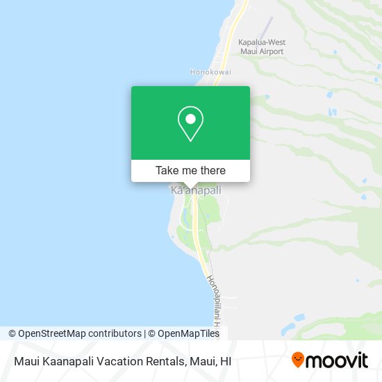 Maui Kaanapali Vacation Rentals map