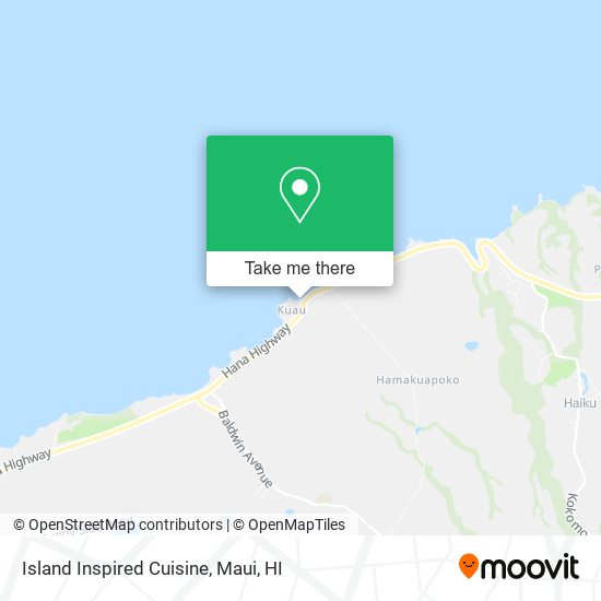 Island Inspired Cuisine map