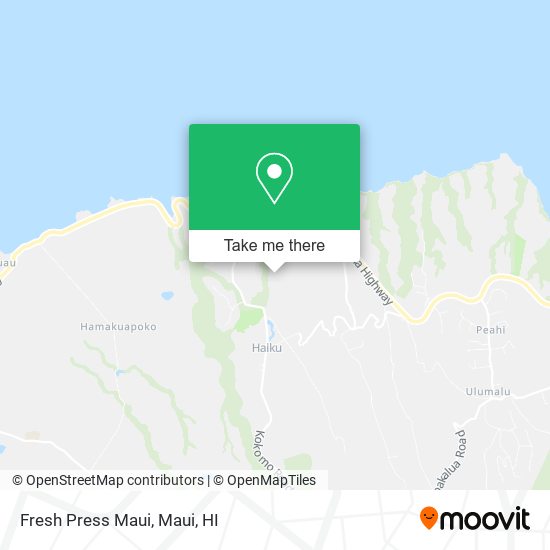 Mapa de Fresh Press Maui