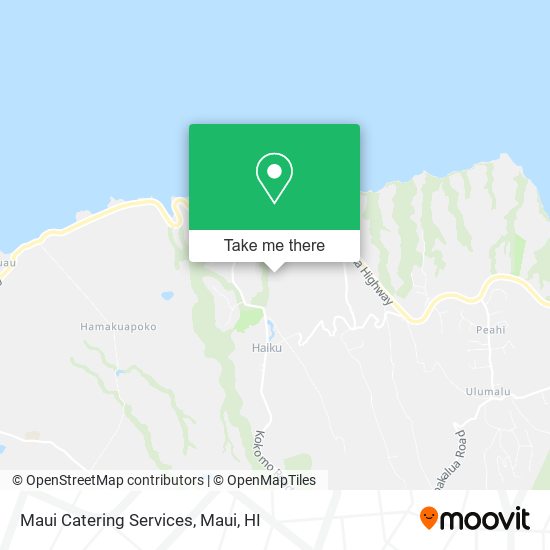 Mapa de Maui Catering Services