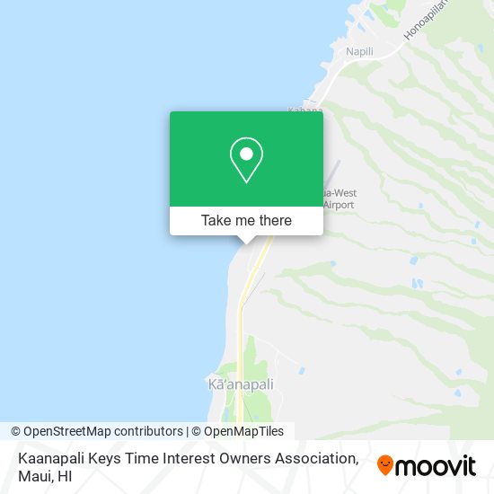 Mapa de Kaanapali Keys Time Interest Owners Association