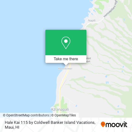 Hale Kai 115 by Coldwell Banker Island Vacations map