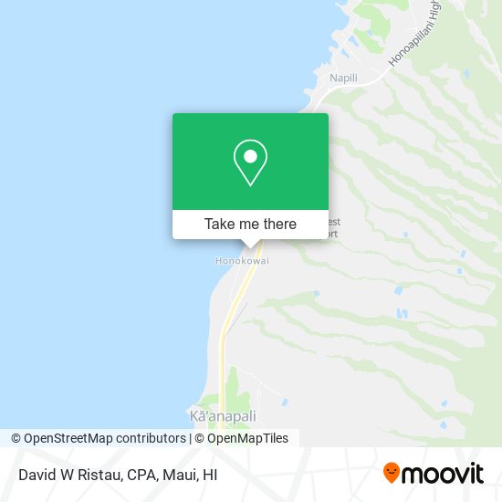 Mapa de David W Ristau, CPA