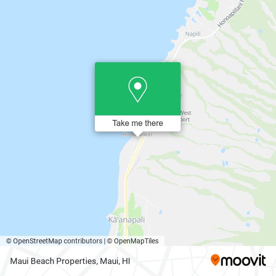 Maui Beach Properties map