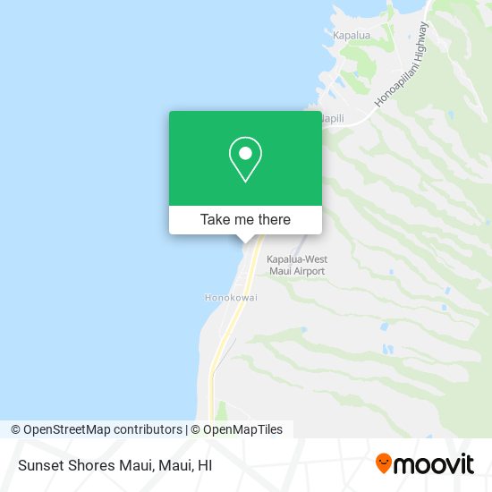 Mapa de Sunset Shores Maui
