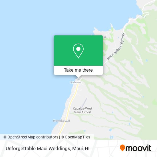Unforgettable Maui Weddings map