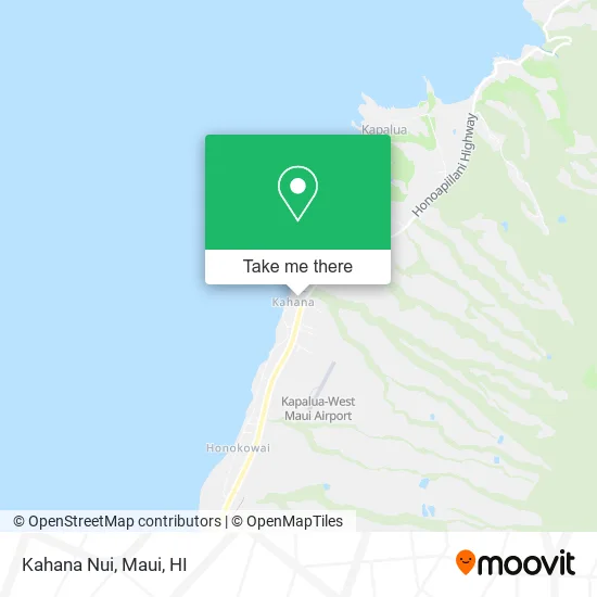 Kahana Nui map