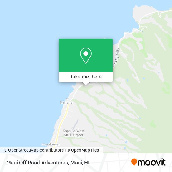 Mapa de Maui Off Road Adventures