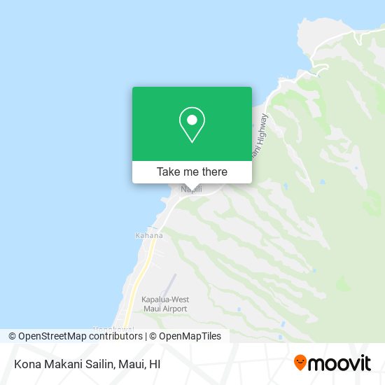 Kona Makani Sailin map