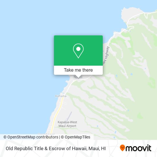 Old Republic Title & Escrow of Hawaii map