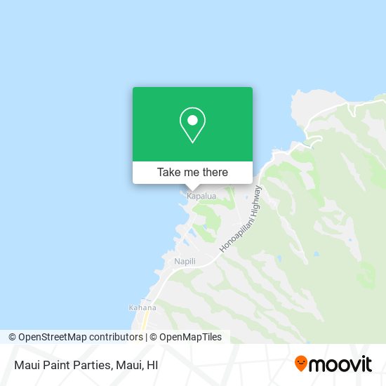 Maui Paint Parties map