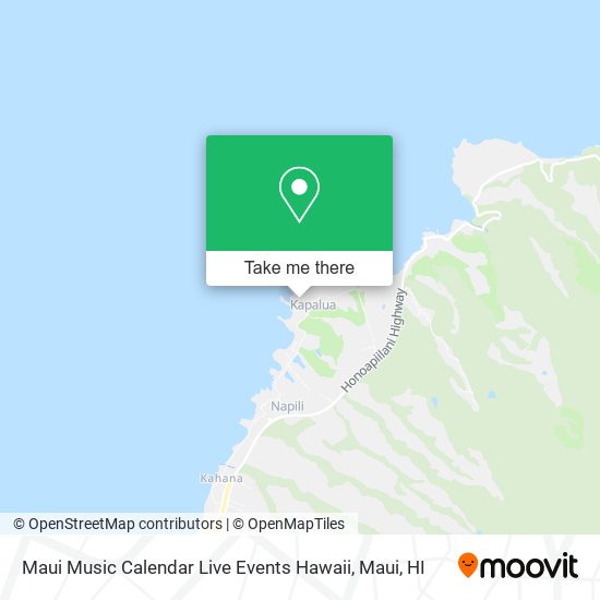Maui Music Calendar Live Events Hawaii map