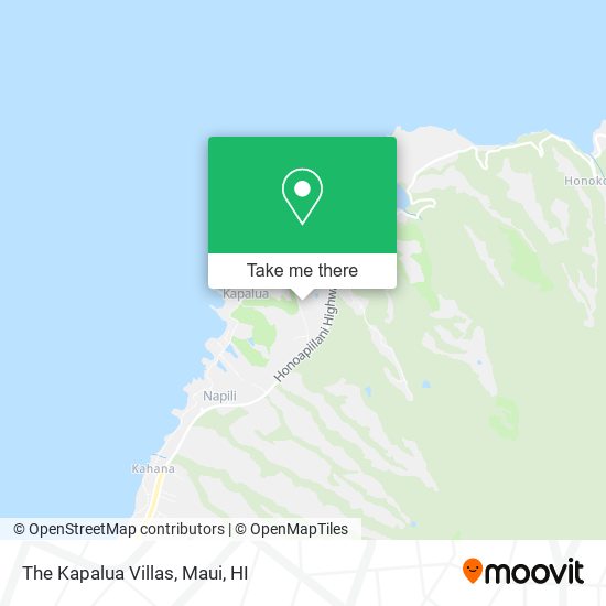 The Kapalua Villas map