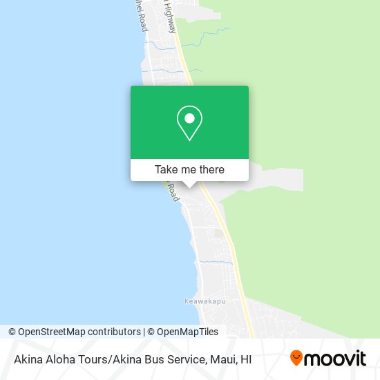 Mapa de Akina Aloha Tours / Akina Bus Service