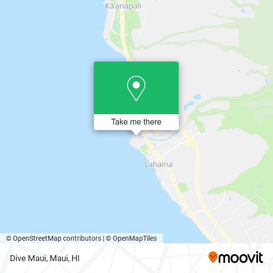 Dive Maui map