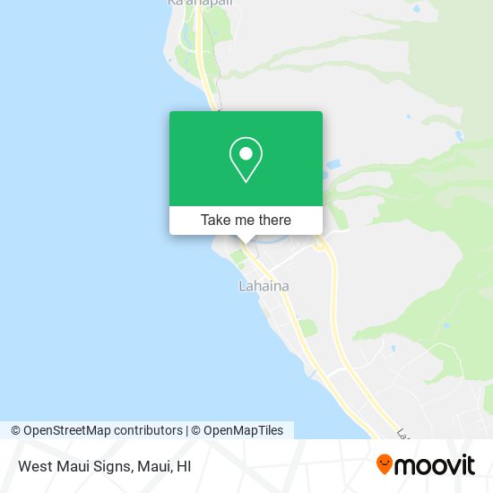 Mapa de West Maui Signs