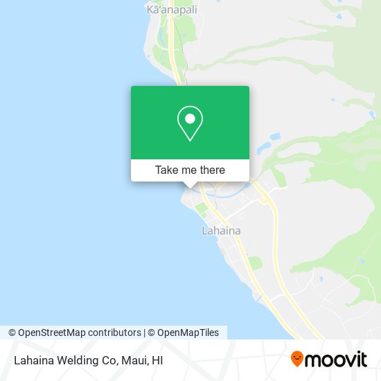 Lahaina Welding Co map