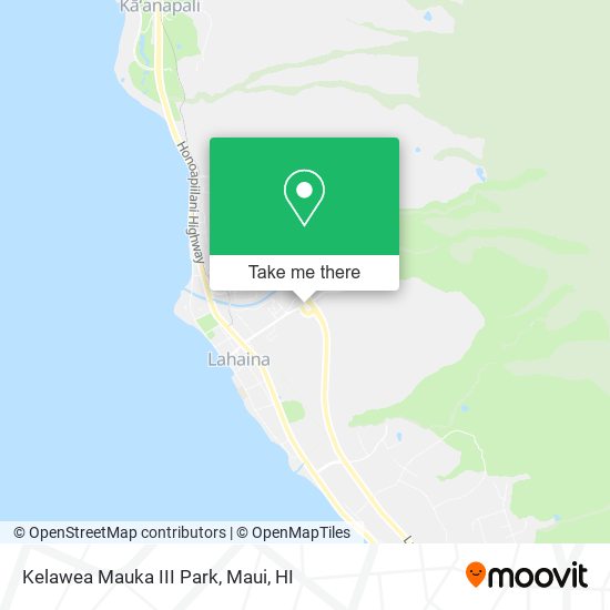 Kelawea Mauka III Park map