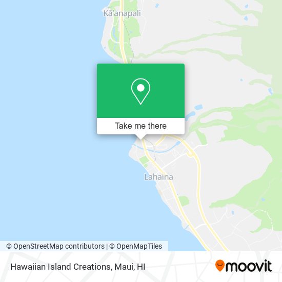 Hawaiian Island Creations map