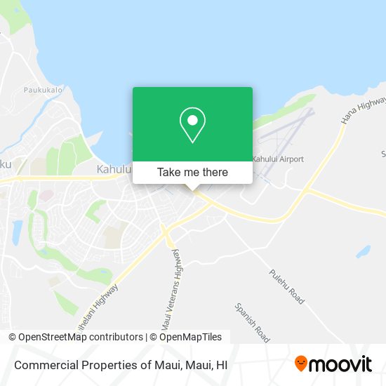 Commercial Properties of Maui map