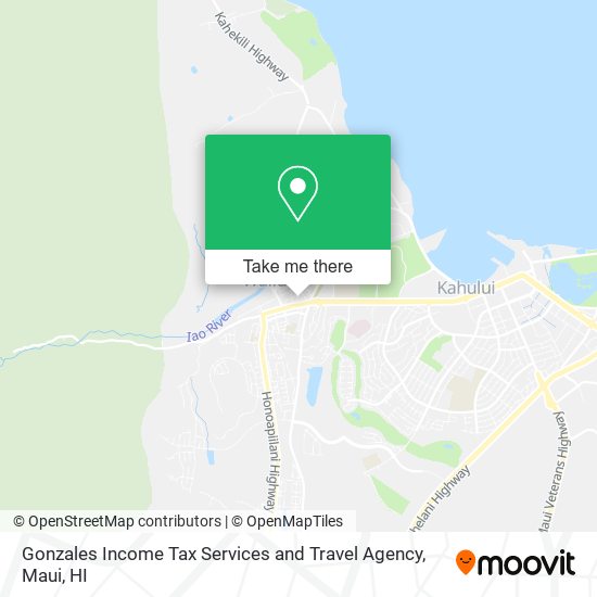 Gonzales Income Tax Services and Travel Agency map
