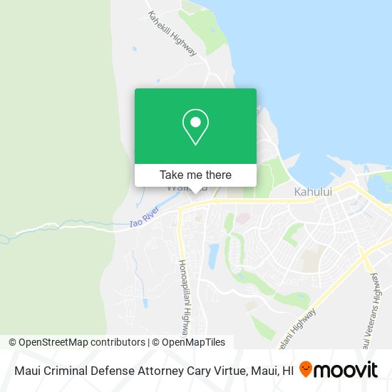 Maui Criminal Defense Attorney Cary Virtue map