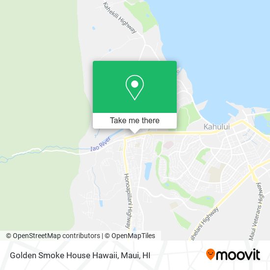 Golden Smoke House Hawaii map