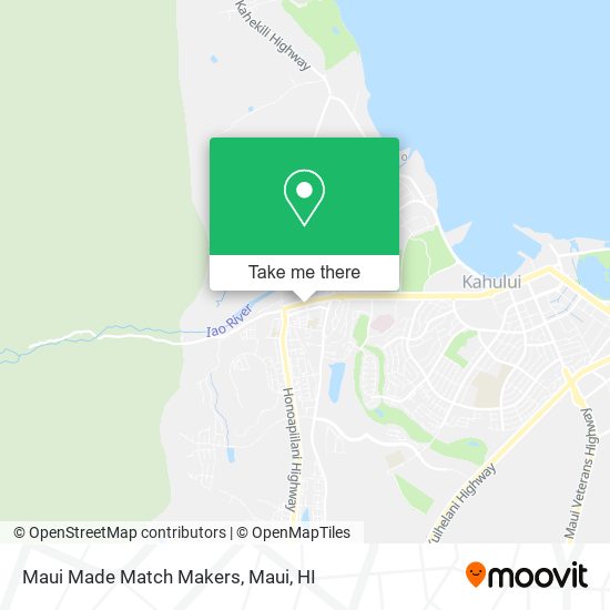 Maui Made Match Makers map