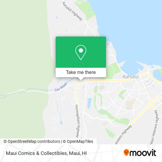 Maui Comics & Collectibles map