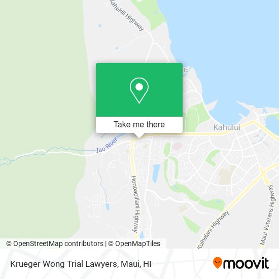 Krueger Wong Trial Lawyers map