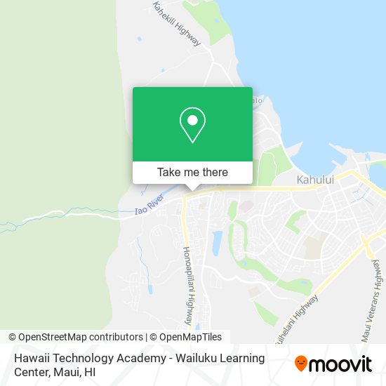 Mapa de Hawaii Technology Academy - Wailuku Learning Center