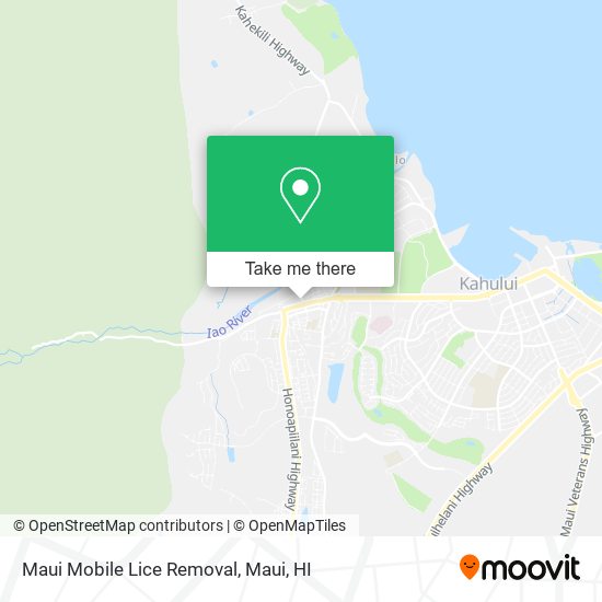 Mapa de Maui Mobile Lice Removal