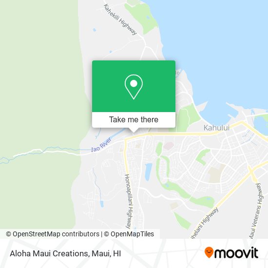 Aloha Maui Creations map