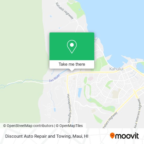 Discount Auto Repair and Towing map