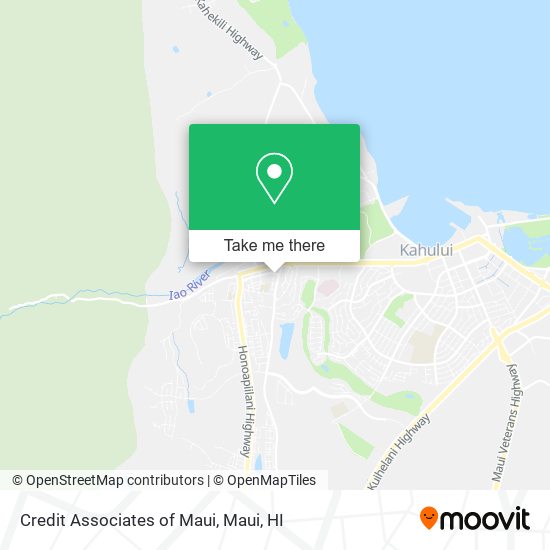 Credit Associates of Maui map