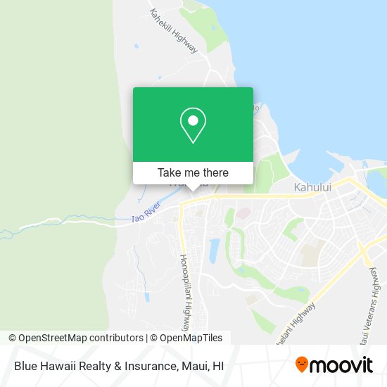 Mapa de Blue Hawaii Realty & Insurance