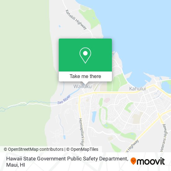 Hawaii State Government Public Safety Department map