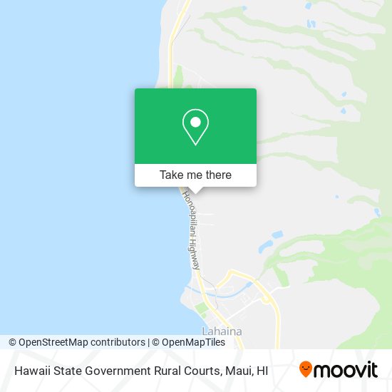 Mapa de Hawaii State Government Rural Courts