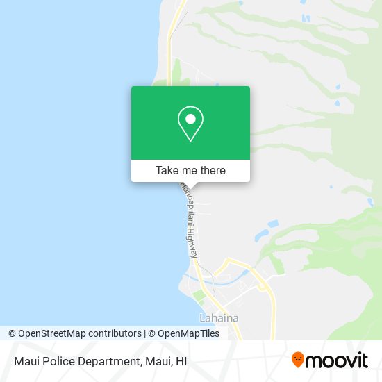 Maui Police Department map
