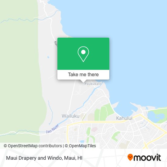 Maui Drapery and Windo map
