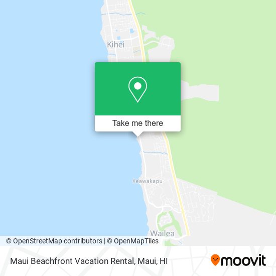 Maui Beachfront Vacation Rental map