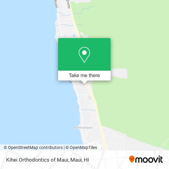Kihei Orthodontics of Maui map