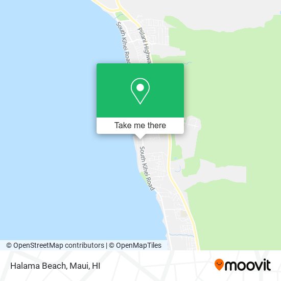 Halama Beach map