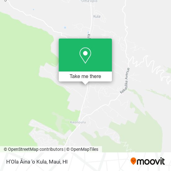 Mapa de H'Ola Āina 'o Kula